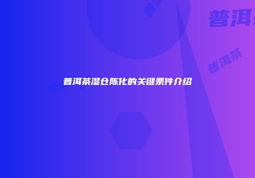 普洱茶湿仓陈化的关键条件介绍