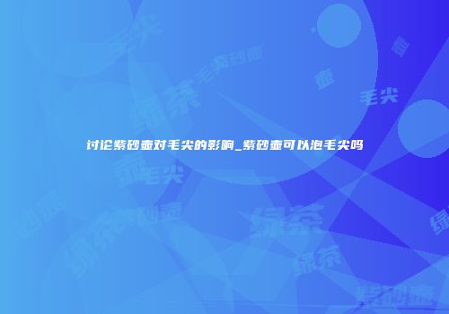 讨论紫砂壶对毛尖的影响_紫砂壶可以泡毛尖吗
