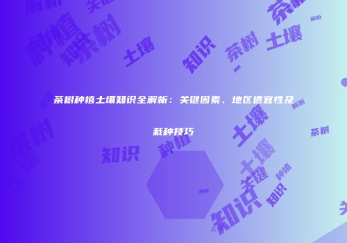 茶树种植土壤知识全解析：关键因素、地区适宜性及栽种技巧