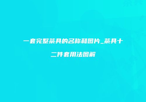 一套完整茶具的名称和图片_茶具十二件套用法图解