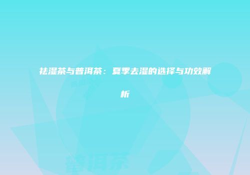 祛湿茶与普洱茶：夏季去湿的选择与功效解析