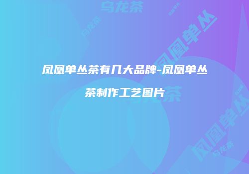 凤凰单丛茶有几大品牌-凤凰单丛茶制作工艺图片