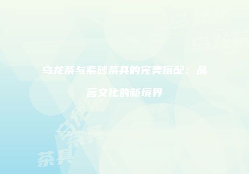 乌龙茶与紫砂茶具的完美搭配：品茗文化的新境界