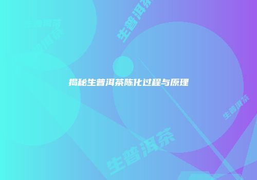 揭秘生普洱茶陈化过程与原理