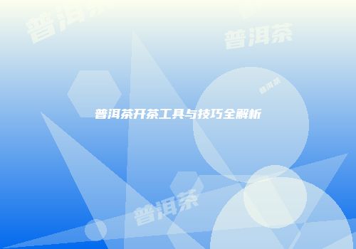 普洱茶开茶工具与技巧全解析