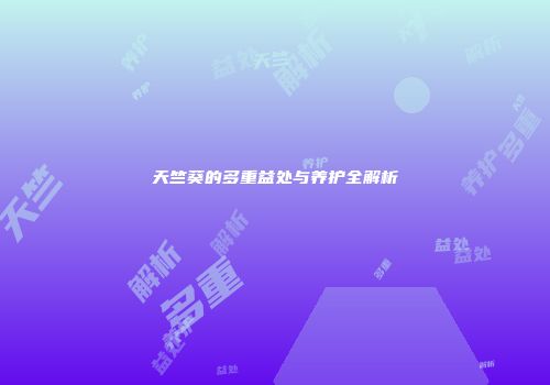 天竺葵的多重益处与养护全解析